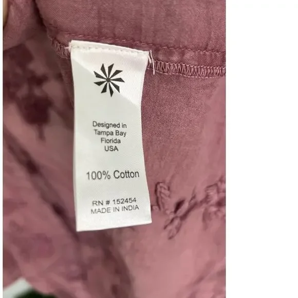 NWT Anthropology by Kyla Seo Jo Buttons Up Cotton Embroidered Shirt Size Small - Picture 10 of 12